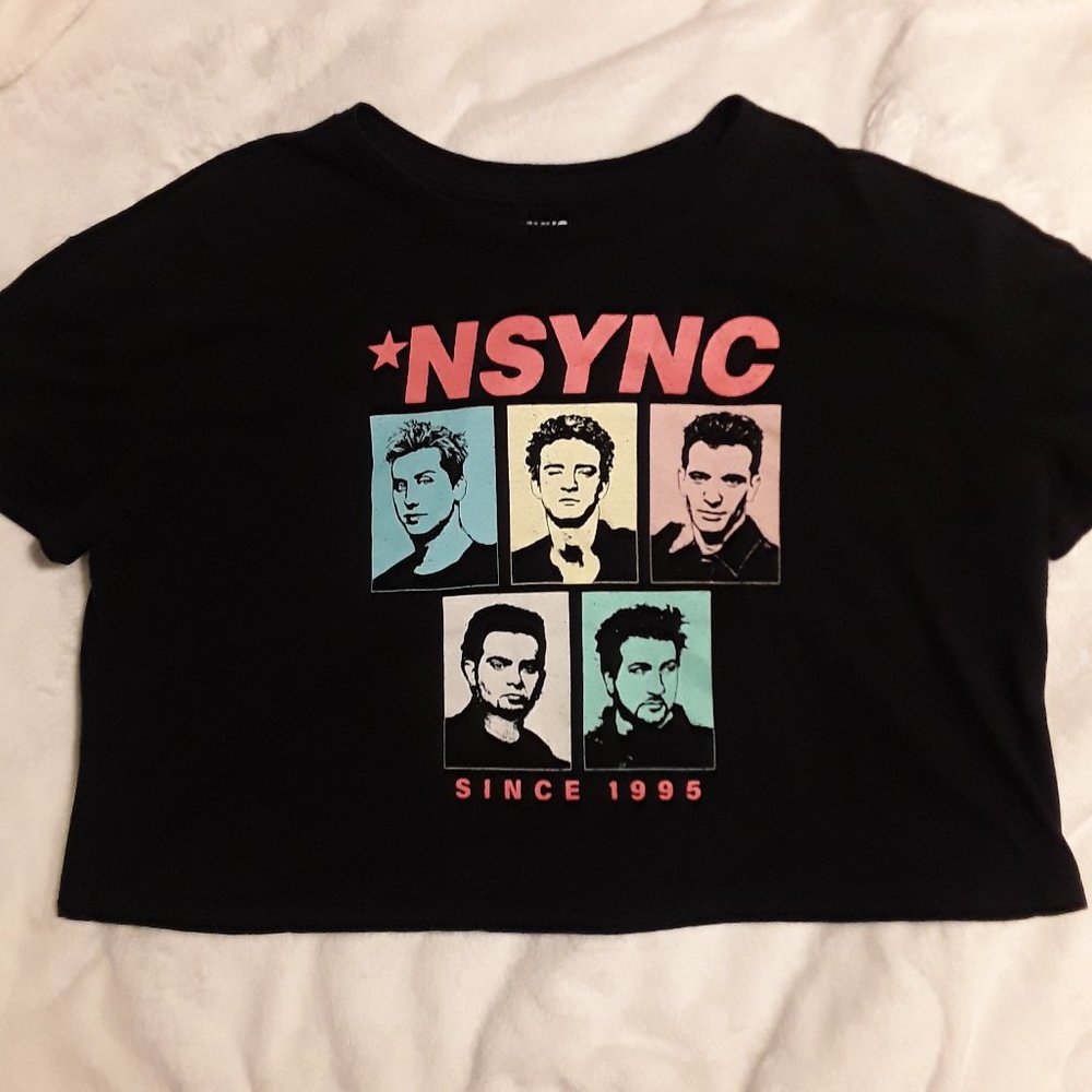 NSYNC Graphic Crop Top